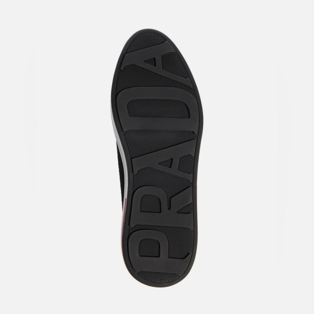 Prada Black Knit Stretch Slip-On Sneakers EU 37.5 / US 7.5 - Picture 4 of 10